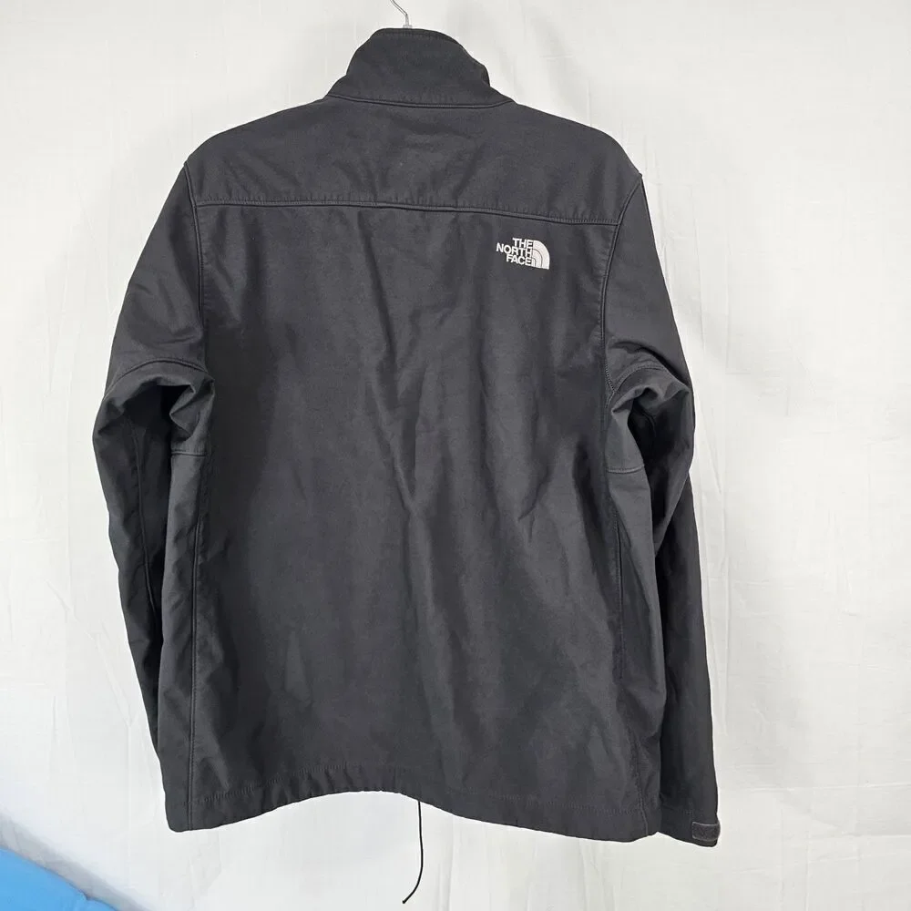 The North Face Jacket Mens Size Medium Gray/Black Windstopper Softshell